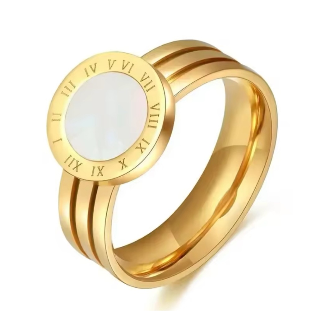Stainless Steel Gold Ring